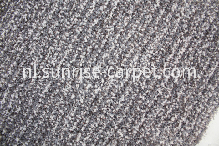 Microfiber with viscose short pile carpet grey color